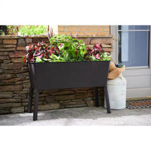 Load image into Gallery viewer, Large Brown Plastic Elevated Raised Garden Bed (19.8 In. L X 44.5 In. W X 15.3 In. H)