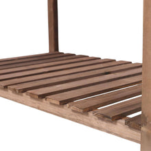 Load image into Gallery viewer, 8-Pockets Wood Horticulture Elevated Raised Garden Bed with Foldable Side Table and Storage Shelf, Brown