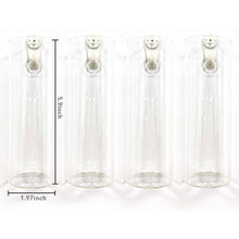 Load image into Gallery viewer, 4.7 In. X 4.7 In. Clear Glass Hanging Wall Planters-4 Pack Terrarium Plant Holders for Indoor Plants