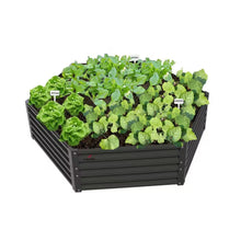 Load image into Gallery viewer, 70 In. Gray Metal Planter Box Raised Garden Bed for Planting Vegetables Flowers