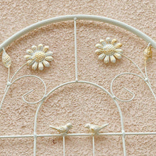 Load image into Gallery viewer, 71 In. Cream White Metal Garden Trellis for Climbing Plants Rustproof Outdoor Flower Support (4-Pack)