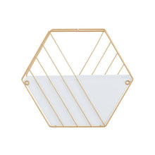 Load image into Gallery viewer, 10In. Medium White Metal Geometric Indoor Outdoor Hanging Wall Planter (2- Pack)