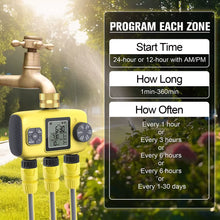 Load image into Gallery viewer, New Three/One Way Automatic Plant Irrigator Water Timer Garden Irrigation Watering System Sprinkler Sprinkler Programmer Tools