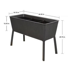 Load image into Gallery viewer, Large Brown Plastic Elevated Raised Garden Bed (19.8 In. L X 44.5 In. W X 15.3 In. H)