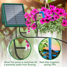 Load image into Gallery viewer, Solar Irrigation System for Garden Balcony Automatic Drip Irrigation DIY Garden Watering System Drip Hose Irrigation Outdoor Use