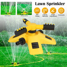 Load image into Gallery viewer, 360° Auto Rotating Lawn Sprinklers Garden Spray Grass Watering Irrigation System