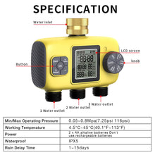 Load image into Gallery viewer, New Three/One Way Automatic Plant Irrigator Water Timer Garden Irrigation Watering System Sprinkler Sprinkler Programmer Tools