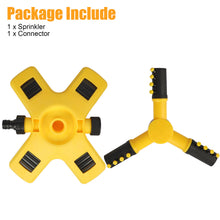 Load image into Gallery viewer, 360° Auto Rotating Lawn Sprinklers Garden Spray Grass Watering Irrigation System