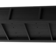 Load image into Gallery viewer, 46 In. L X 17 In. W X 28 In. H Black Plastic Wood Raised Garden Bed with Tools, Water Resistant Elevated Planter Box