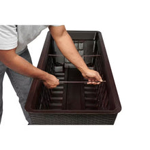 Load image into Gallery viewer, Large Brown Plastic Elevated Raised Garden Bed (19.8 In. L X 44.5 In. W X 15.3 In. H)