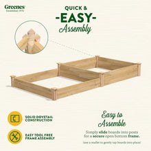 Load image into Gallery viewer, Original Natural Wood Cedar Rectangle Raised Garden Bed (96 In. L X 48 In. W X 10.5 In. H)