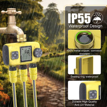 Load image into Gallery viewer, New Three/One Way Automatic Plant Irrigator Water Timer Garden Irrigation Watering System Sprinkler Sprinkler Programmer Tools