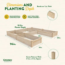 Load image into Gallery viewer, Wood Raised Garden Bed