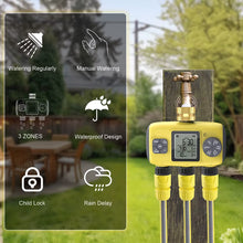 Load image into Gallery viewer, New Three/One Way Automatic Plant Irrigator Water Timer Garden Irrigation Watering System Sprinkler Sprinkler Programmer Tools