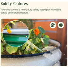 Load image into Gallery viewer, 32 In. Extra Tall 4 in 1 3.5 Ft. X 3.5 Ft. Modular Metal Oval Raised Garden Bed- Modern Gray