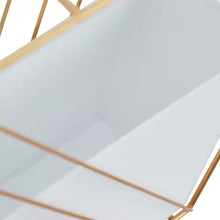 Load image into Gallery viewer, 10In. Medium White Metal Geometric Indoor Outdoor Hanging Wall Planter (2- Pack)