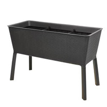 Load image into Gallery viewer, Large Brown Plastic Elevated Raised Garden Bed (19.8 In. L X 44.5 In. W X 15.3 In. H)