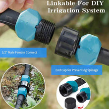 Load image into Gallery viewer, 10 Ft. Linkable Flat Soaker Hose for Garden, Dual-Layer Leak-Free Design with Holes, Saves 80% Water