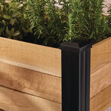 Load image into Gallery viewer, Cedar Wood Elevated Raised Garden Bed with Shelf and Vinyl Legs (45.5 In. L X 24 In. W X 32 In. H)