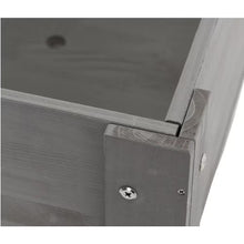 Load image into Gallery viewer, 29 In. Inner Length Grey Wood Rectangle Outdoor Raised Garden Bed Raised Planter Boxes with Legs (1-Pack)