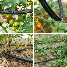 Load image into Gallery viewer, 100 Ft. Flat Soaker Hose W/ Stakes for Garden, Linkable Drip Hose for DIY Irrigation System, Dual-Layer Leak-Free Design