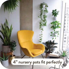 Load image into Gallery viewer, Self-Watering Plastic Wall Planter with Easy Install and Lightweight Design for Indoor Vertical Gardens, White (6-Pack)