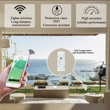 Load image into Gallery viewer, Tuya Smart Zigbee Soil Tester Temperature and Humidity Meter Waterproof Moisture Garden Irrigation Home Assistant