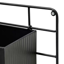 Load image into Gallery viewer, 10 In. H Kits and Accessories Iron Black Metal Vertical Wall Planters, Planter Stands