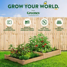Load image into Gallery viewer, Original Natural Wood Cedar Rectangle Raised Garden Bed (96 In. L X 48 In. W X 10.5 In. H)