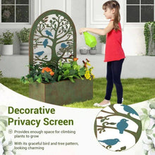 Load image into Gallery viewer, 2-Pack Metal Wall Planters W/Trellis for Climbing Plants-Indoor/Outdoor Use