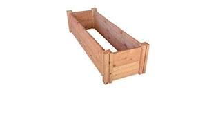 GroGardens 1' x 4' x 11" Redwood Raised Garden Bed, Grow Fresh Vegetables, Herbs, Flowers. Chemical Free, All Natural, Organic Raised Garden Bed, Tool-Free, No Tools Required.