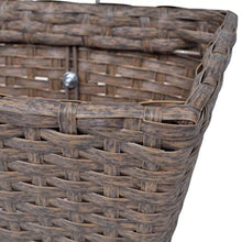 Load image into Gallery viewer, Tidyard Balcony Hanging Rattan Planter Set 20 inch 2 pcs Brown