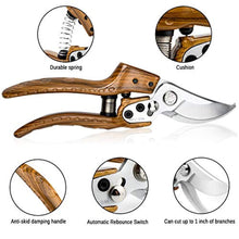 Load image into Gallery viewer, Professional Sharp Pruners, Garden Pruners, Tree Trimmers Secateurs, Bypass Pruning Shears, Secateurs, Hand Pruner, Garden Shears, Gardening Shears Clippers for Plants, Gardening Cutter (wood)