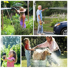 Load image into Gallery viewer, Gardguard 50ft Expandable Garden Hose: Water Hose with 9 Function Spray Nozzle and Durable 3-Layers Latex, Flexible Water Hose with Solid Brass Fittings, Best Choice for Watering and Washing