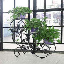 Load image into Gallery viewer, Funmall 3-Tiered Plant and Flower Stand Plant Flower Pot Rack with Classic Design,Black