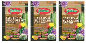 Hoffman 10404 Organic Cactus and Succulent Soil Mix, 4 Quarts, Brown/A