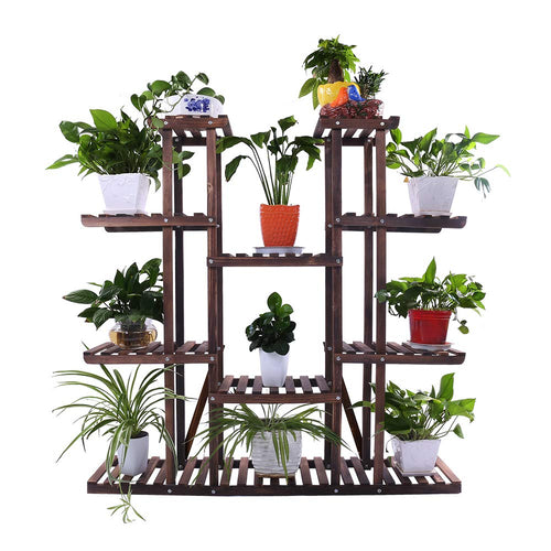 Ufine 9 Tier Wood Plant Stand 47.2