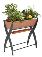 Load image into Gallery viewer, DESIGN SPECIALTIES Raised Garden Bed Trough Planter - Great for Patio Balcony - Indoor/Outdoor - Elevated and FREESTANDING to Grow Flowers Vegetables OR Herbs