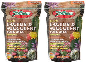 Hoffman 10404 Organic Cactus and Succulent Soil Mix, 4 Quarts, Brown/A