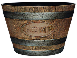 Classic Home and Garden 1073D-265R Jameson planters, 24" Deck Rail, Distressed Oak